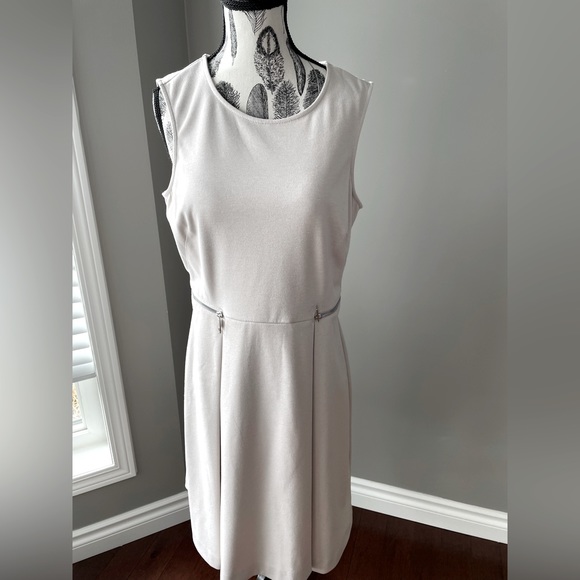 Marc New York - Beige/Cream Fit n Flare Dress - Picture 1 of 6